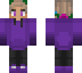 purpled with flower crown