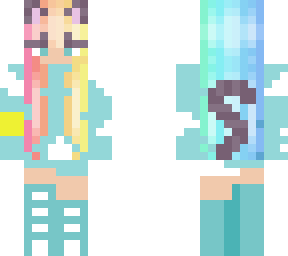 rainbow cat girl