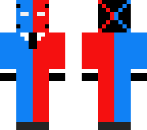 red and blue suit guy