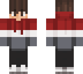 red white & grey hoodie