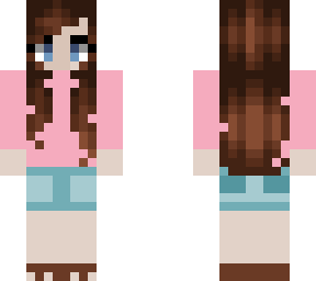 simple long browm hair girl