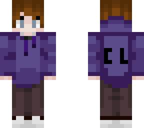 august with purple hoodie and no glasses