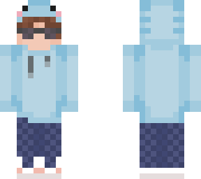blue frog hoodie