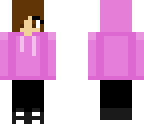 girl with pink hoodie