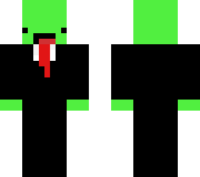 green in tux