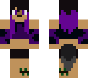my oc purple wolf girl