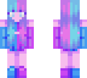 pink&blue together means cute