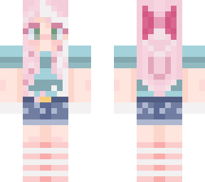pink hair girl