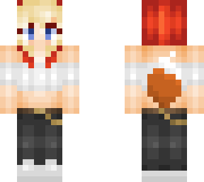 redhead /w fox ears & tail