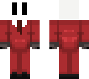 white man with red suit