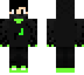 boy with green and black hoodie