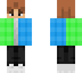 green & blue boy