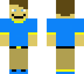 my representation of me as a minecraft skin (fixed)