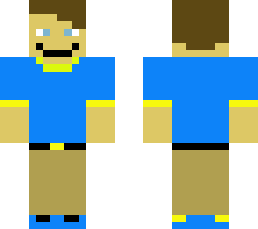 my representation of me as a minecraft skin