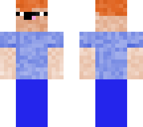 noob with pumpkin instead of hair