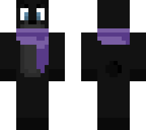 purple scarf bear