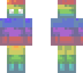 rainbow face