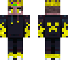 yellow flame with crown