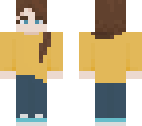 yellow sweater skin