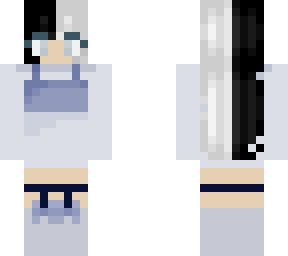 ~aesthetic~ blue hair split