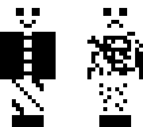 black and white  two-faced