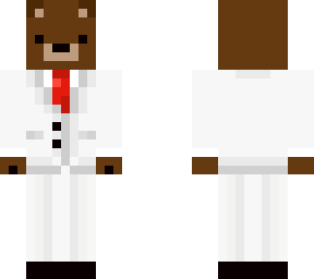 oso pardo traje blanco