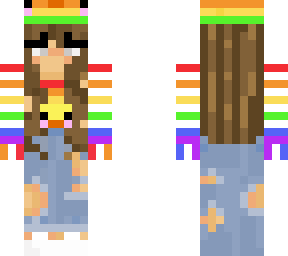 rainbow duck girl