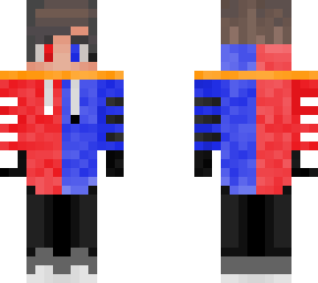 red n blue man