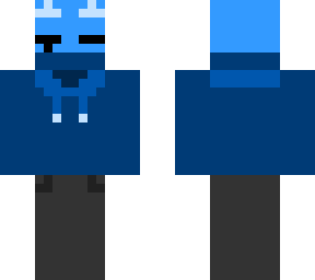 the big cube wearing a sweater