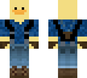 duck with suspenders