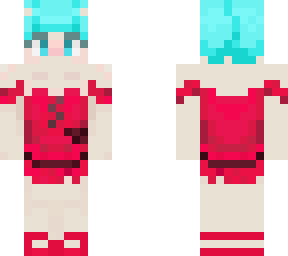 etoile dress (cyan red contrast)