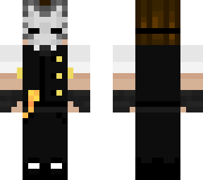 fancy kitsune character color gray