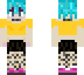 femboy with yellow tshirt - fishnet edition