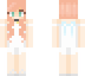 girl who likes white in swimsuit