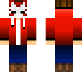 kitsune character color red