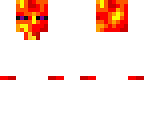 lava endermen head, neck, hands