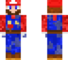 mario in a worn-out suit