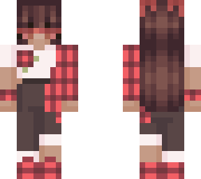 plaid and roses