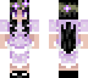 purple flower dress