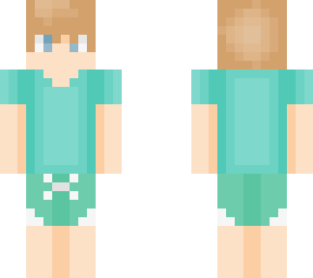 teal/mint boy in swimsuit