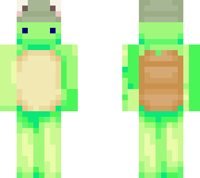 turtle with a frog hat