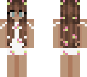 white dress flower