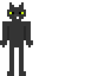 ~my cat as a minecraft skin except it's nightmare fuel~