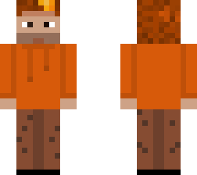 auron con el pelo naranja