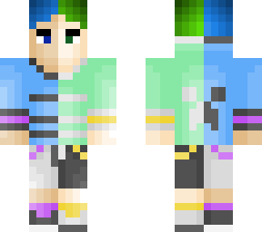 green/blue boy