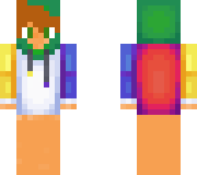 guy with yellow green and blue