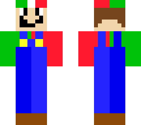 half mario and luigi