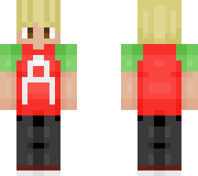 t-shirt a, but with a red tank top with an a on it