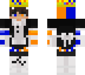 tidepod shark with crown and maid dress