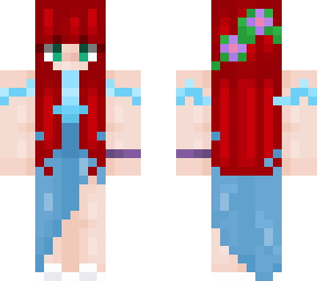 via with dress + flower crown